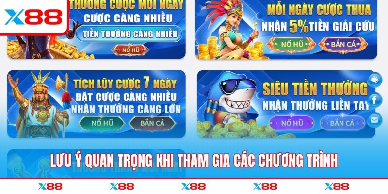 Lưu ý quan trọng khi tham gia các chương trình